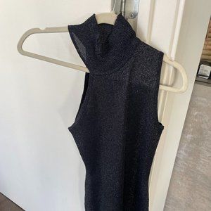 Dark Grey/Silver Bodycon Revolve One Shoulder Dress